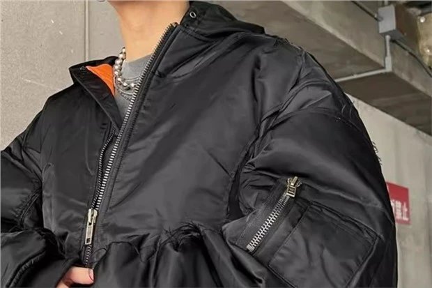 Black Hooded Puffer Jacket