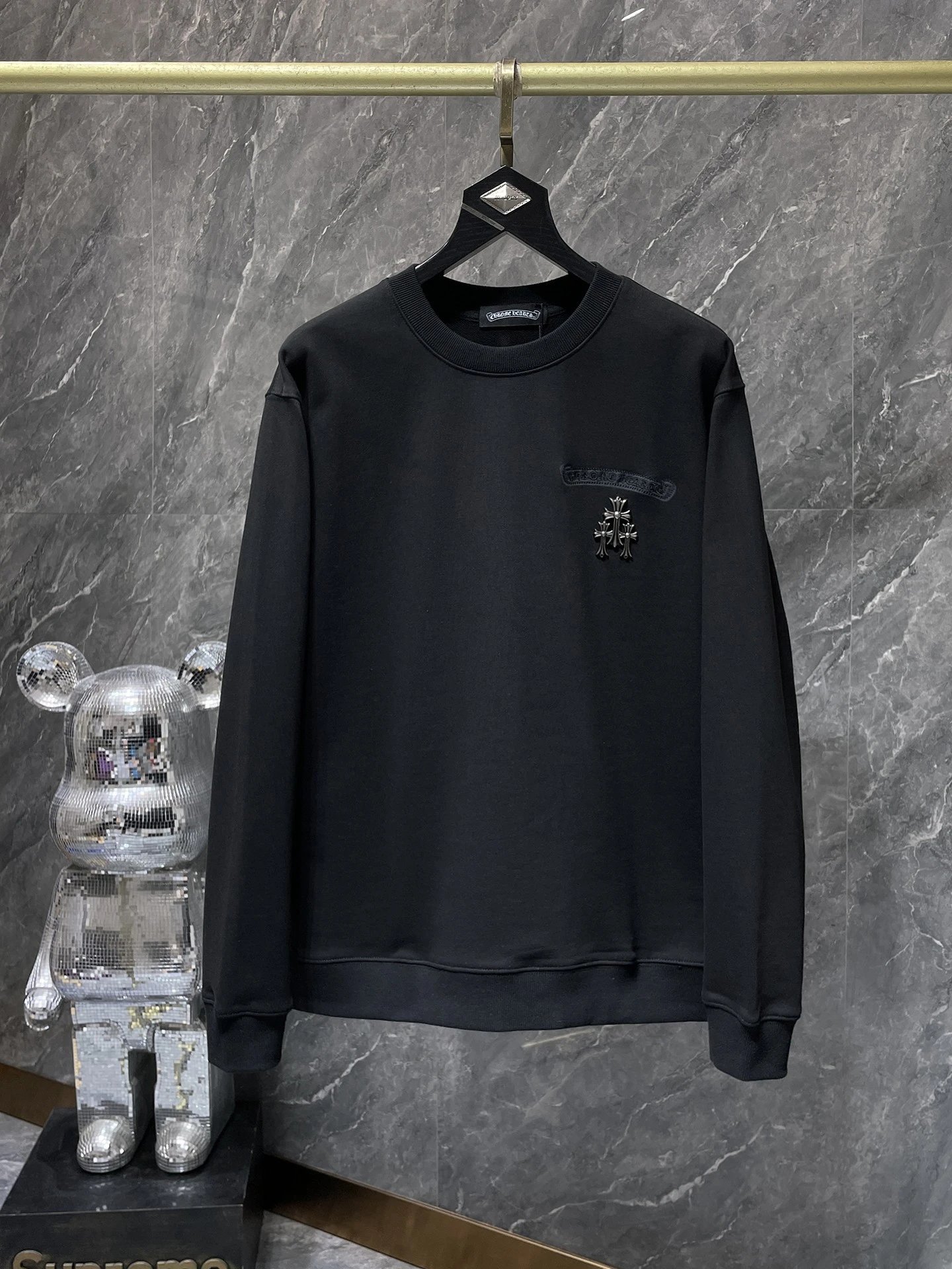 Chrome Hearts Black Crewneck Sweatshirt
