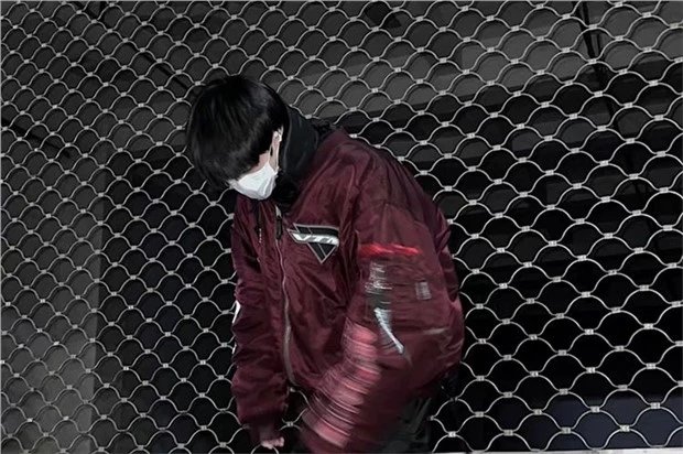 Alpha Industries Red Bomber Jacket
