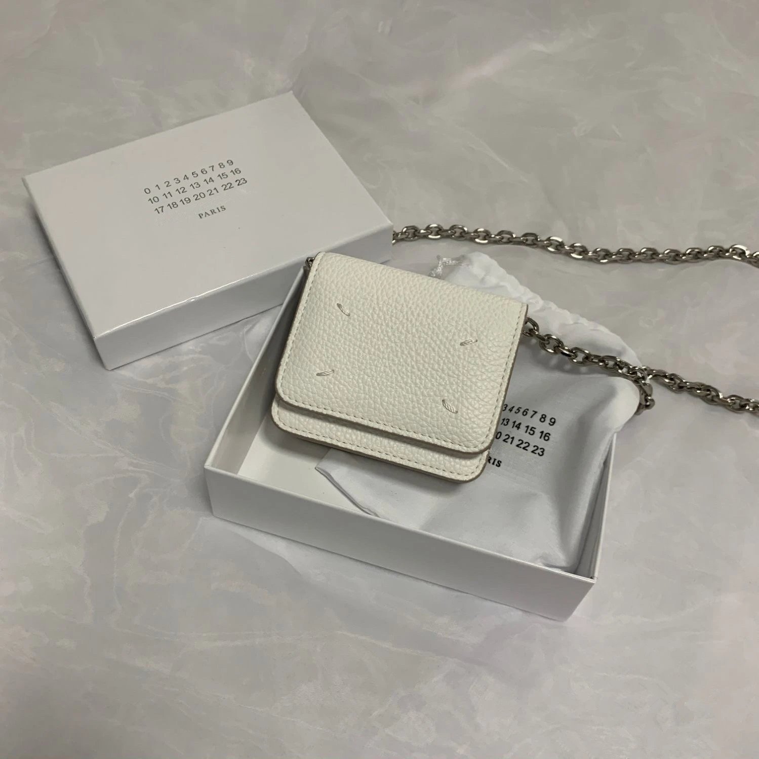 Margiela Leather Keychain Wallet