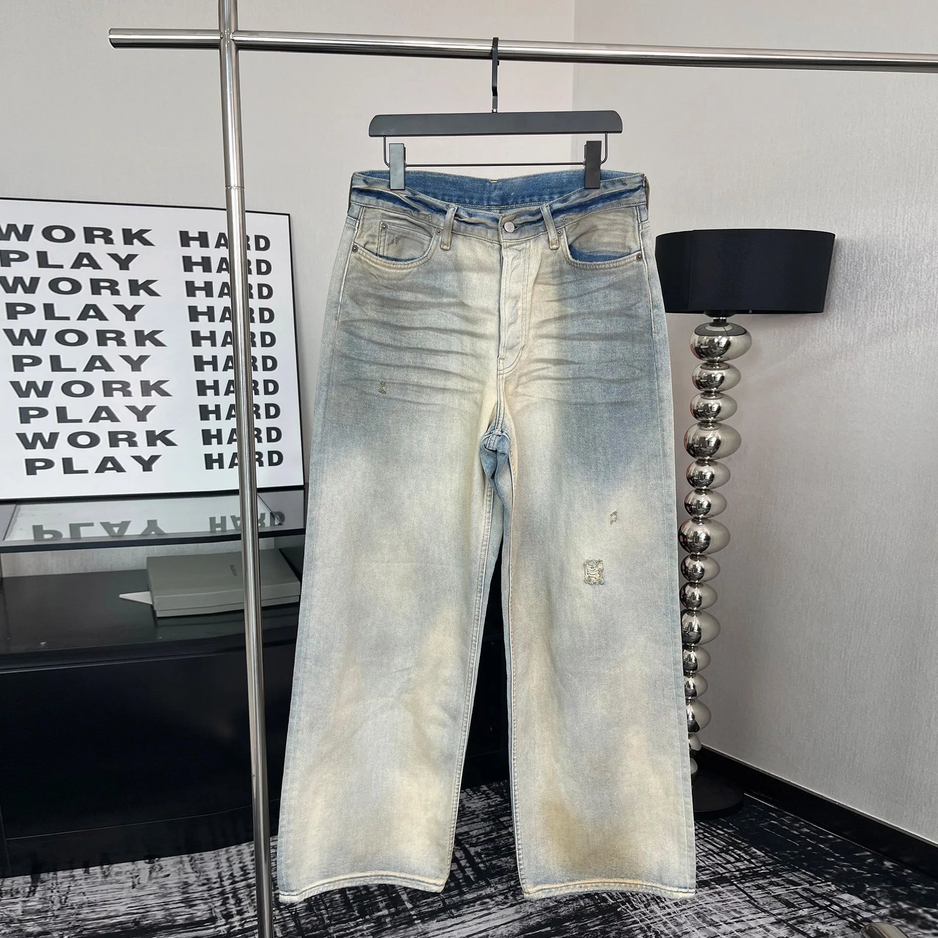 Light Wash Wide Leg Jeans