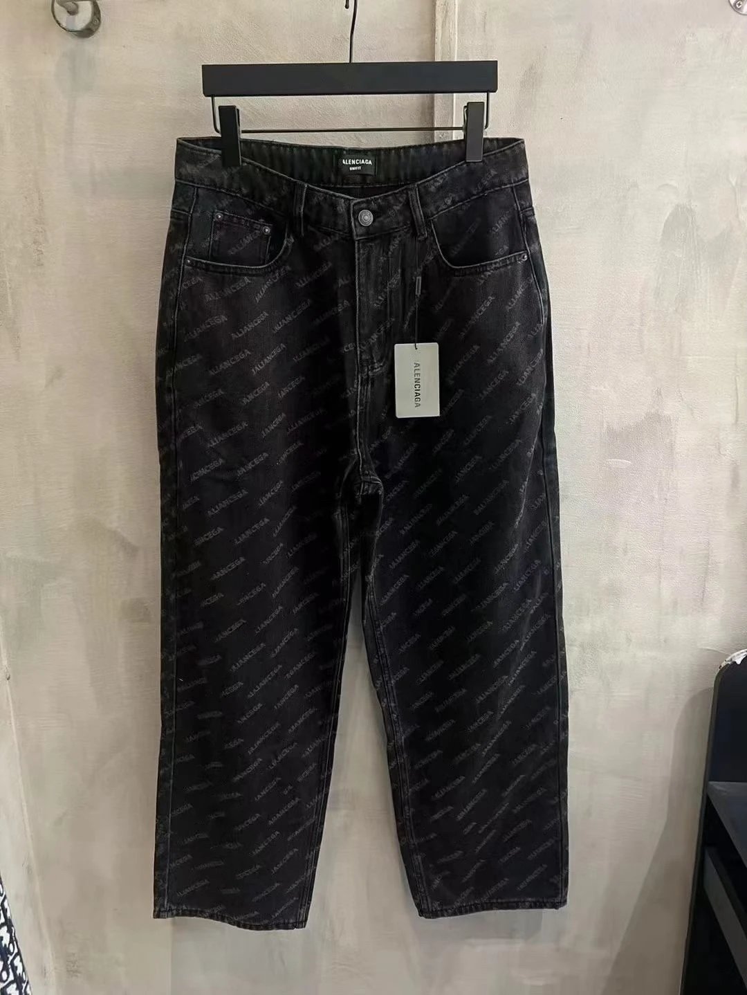 Balenciaga Logo Print Jeans 3