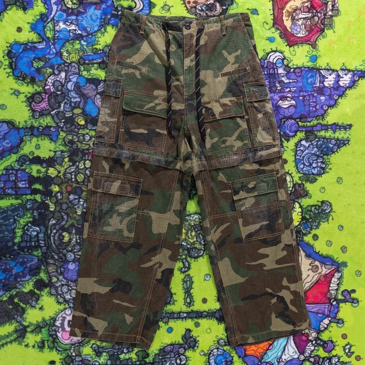 Balenciaga Camo Baggy Cargo Green 3