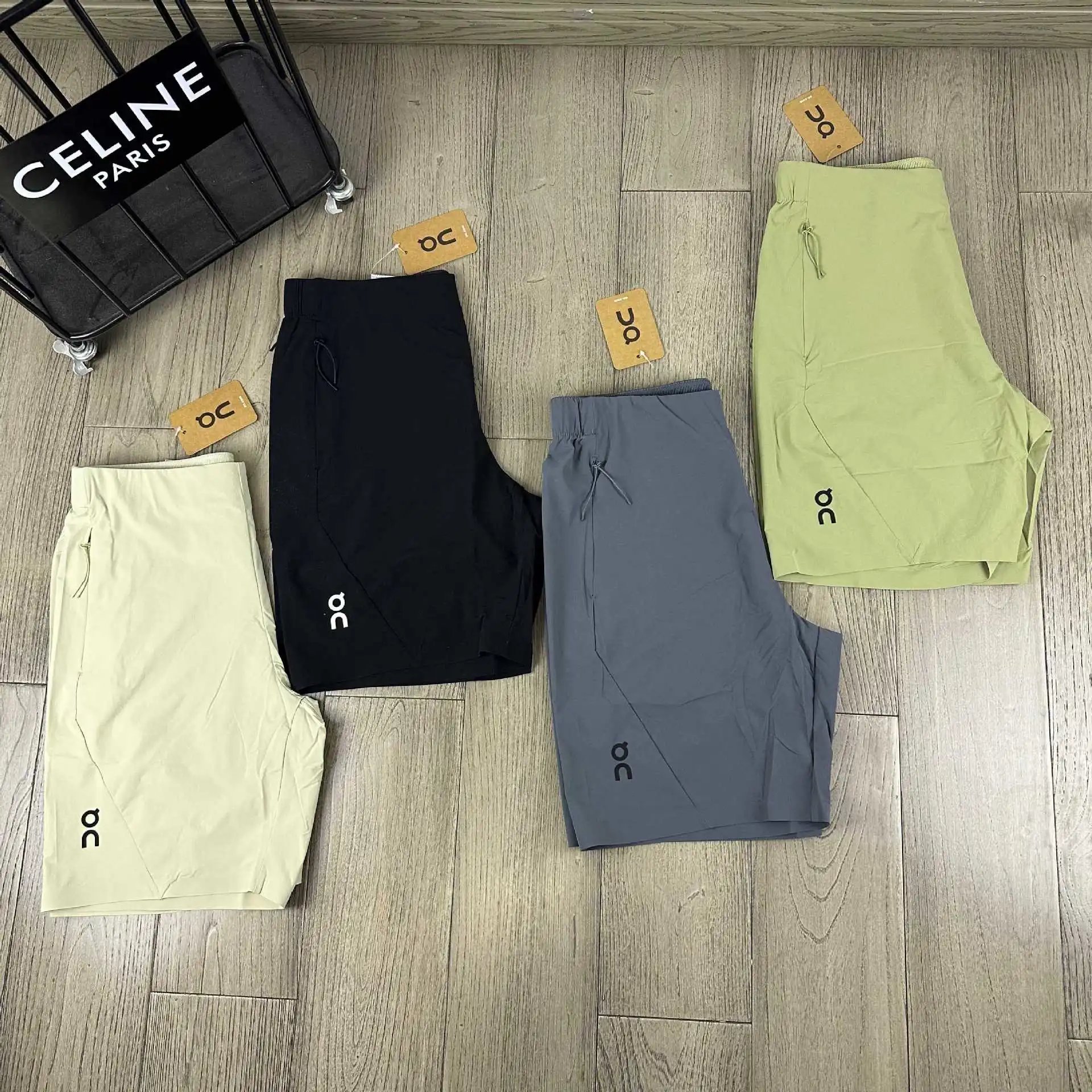 On Men's Summer Outdoor Running Fitness Training Water-Repellent Casual Athletic Shorts 5-Inch