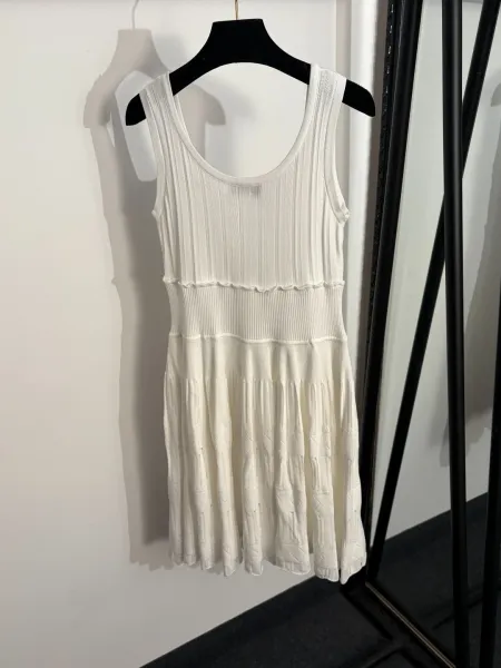 Chanel Knit Sleeveless Dress Black - 5