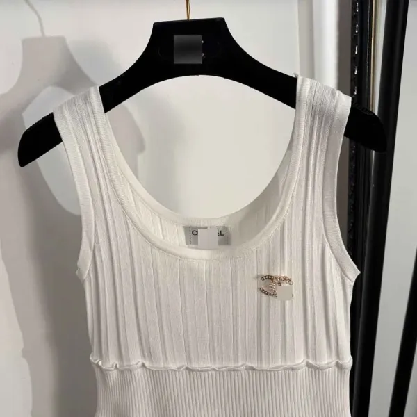 Chanel Knit Sleeveless Dress Black - 6