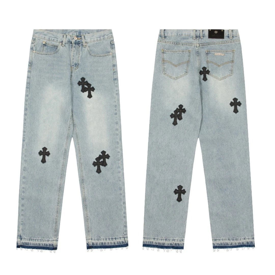 Chrome Hearts Jeans Cross Patch — KE906