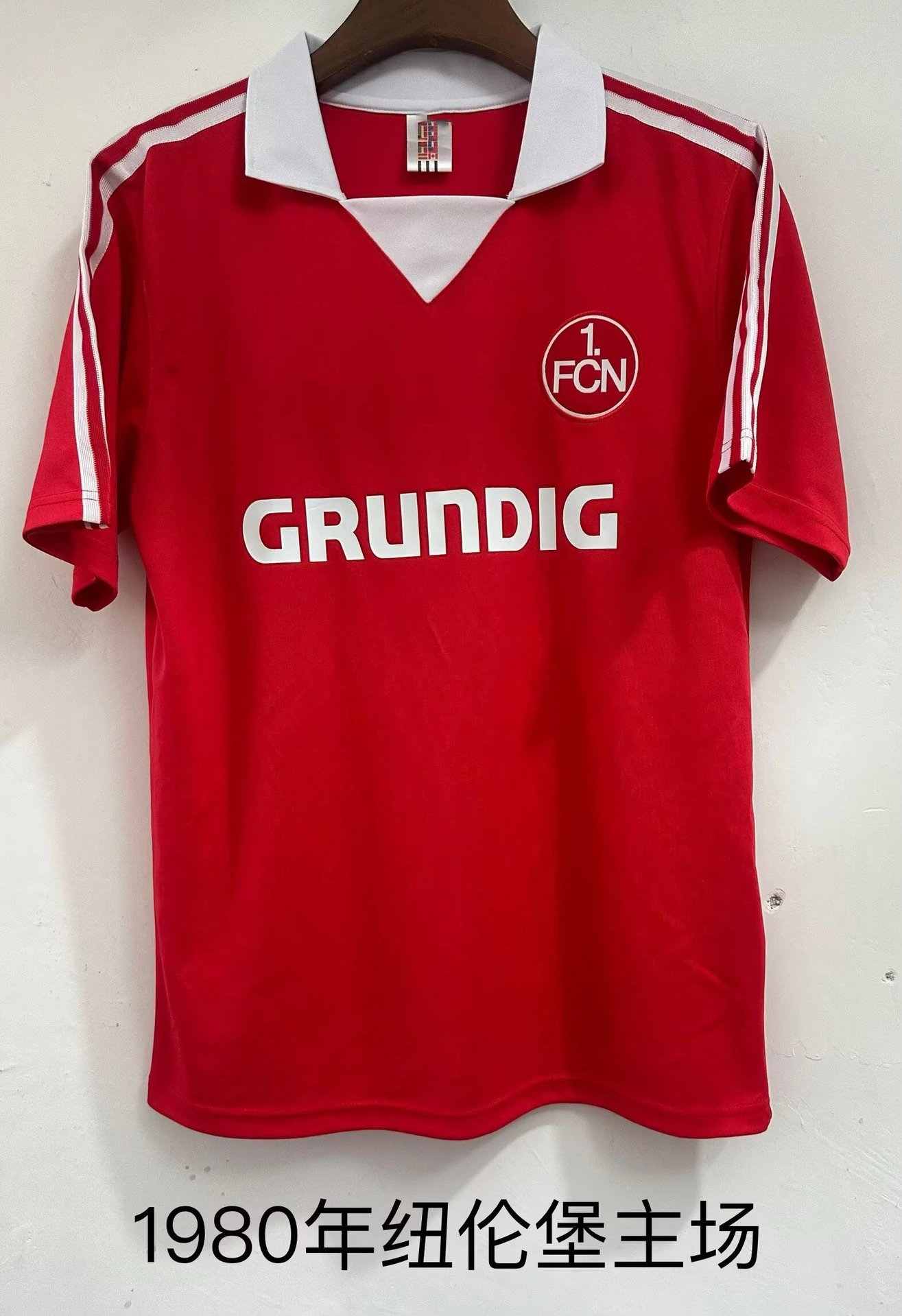 Design 1. FC Kaiserslautern 1992 Home Jersey Red White Black Purple Jersey - 22