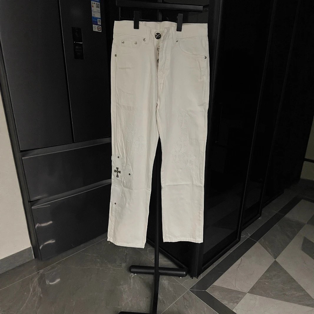 Unbranded Jeans Straight-Leg with Cross Appliqué image 5