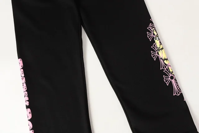 Chrome Hearts Trousers Drawstring wide-leg with cross graphics product detail image 14