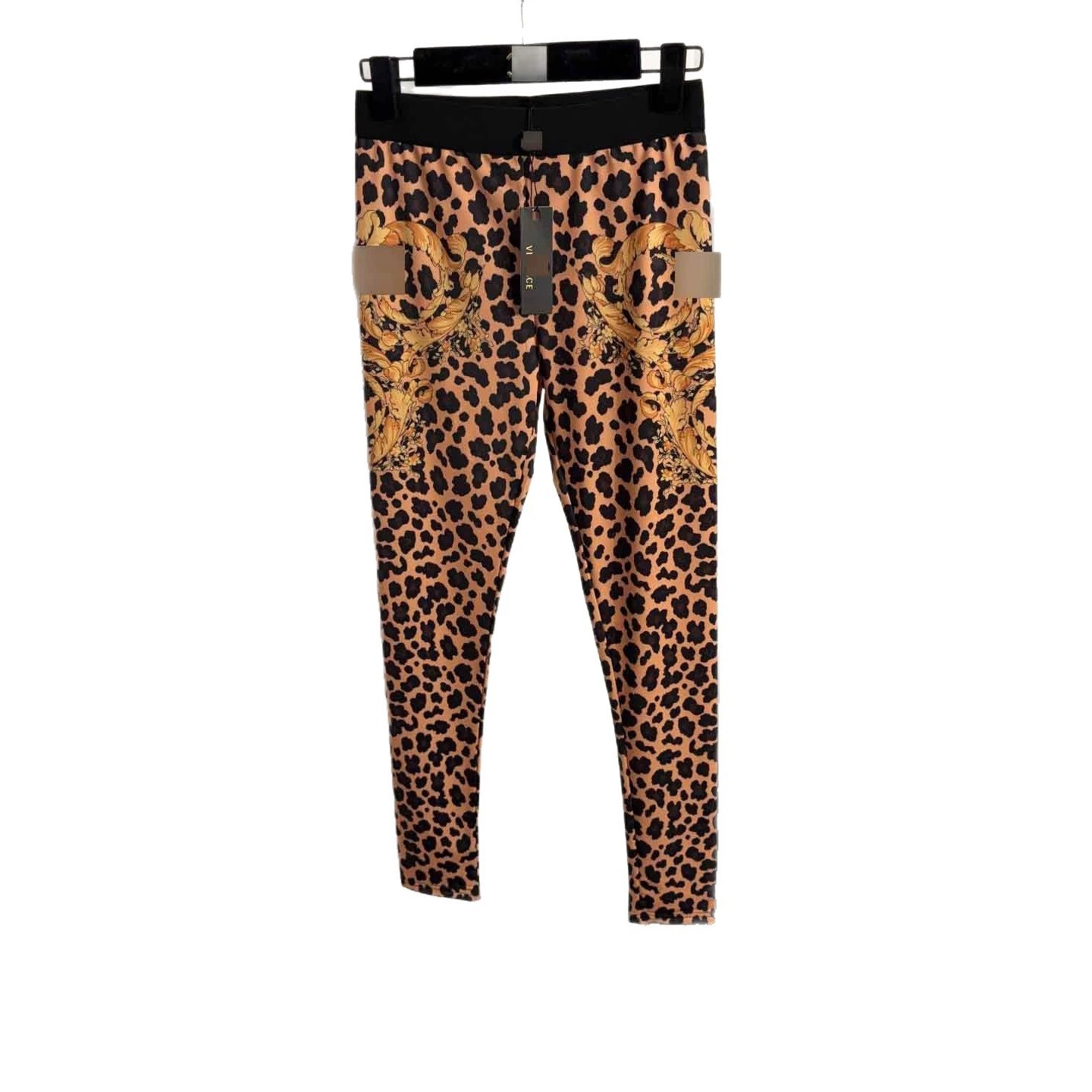 Versace Jeans Couture Trousers Slim-Fit Baroque and Leopard Print Leggings image 5