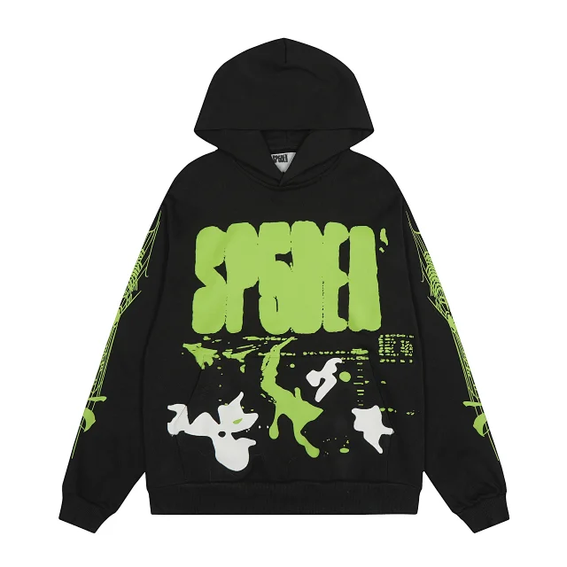 SP5DER Hoodies & Sweatshirts Graphic Pullover Hoodie product detail image 19