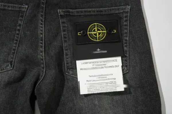 Stone Island Shadow Project Distressed Black Jeans - 16