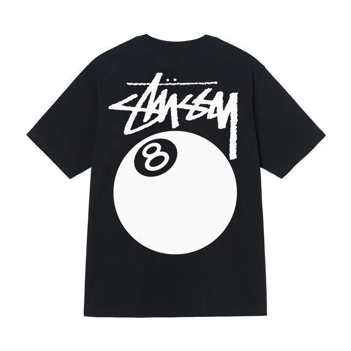 Stüssy T-Shirts Short-Sleeve Graphic Print T-Shirt — Black [Table Tennis]