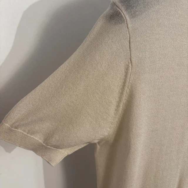 Unbranded Knitwear Short-Sleeve Crewneck Knit Top with Metal Loop Accent product detail image 6