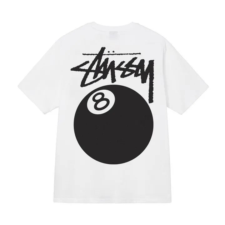 Stüssy T-Shirts Short-Sleeve Graphic Print T-Shirt — White [Table Tennis]