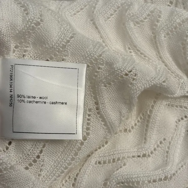 Chanel Knit Logo Vest Top White - 9