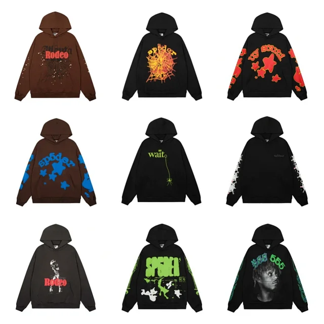 SP5DER Hoodies & Sweatshirts Graphic Pullover Hoodie product detail image 3