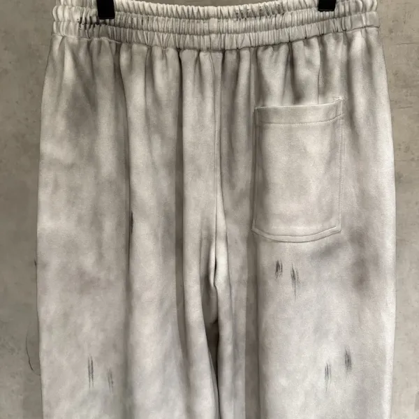 Chrome Hearts Triple Cross Embroidered Acid Wash Sweatpants Gray - 7