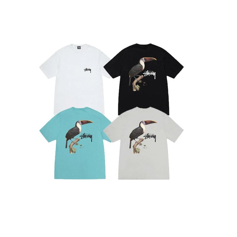 Stussy Toucan Graphic T-Shirt Light Gray T-Shirt - 17