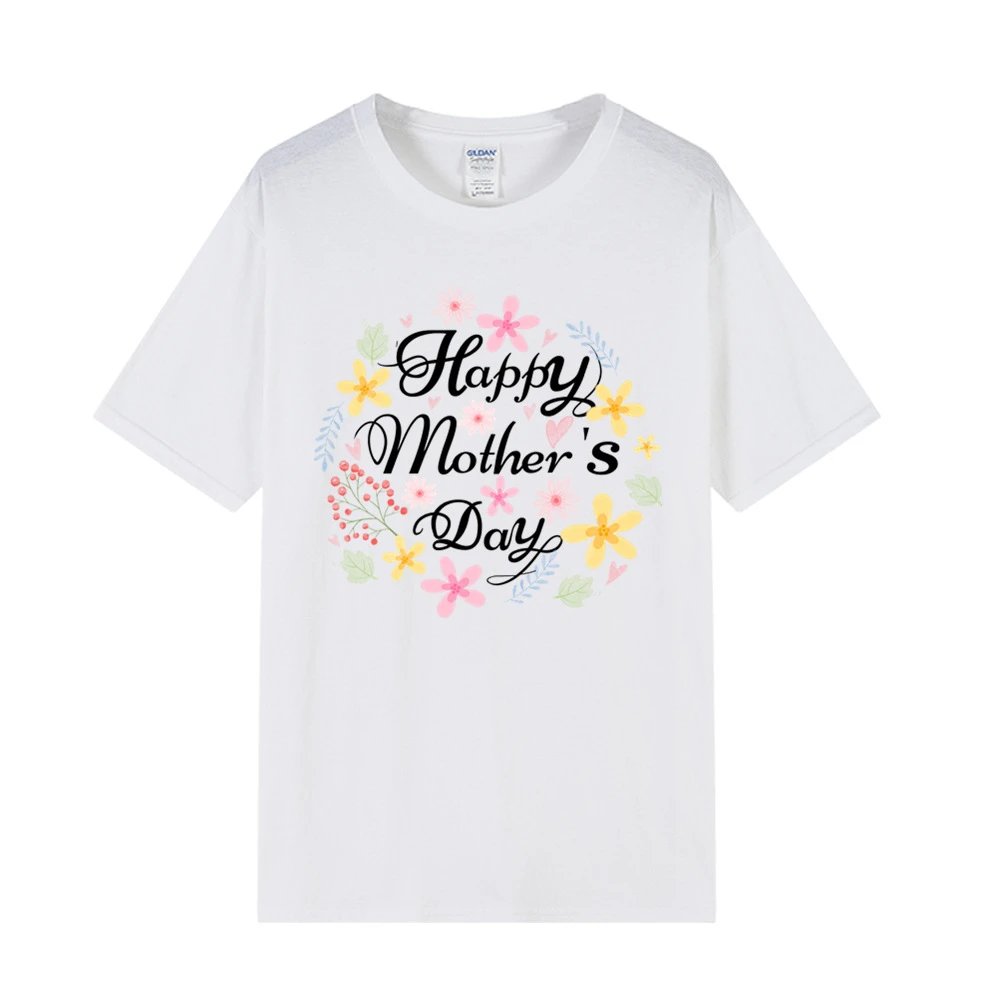 Gildan I Love My Mom Heart Graphic Black T-Shirt - 5