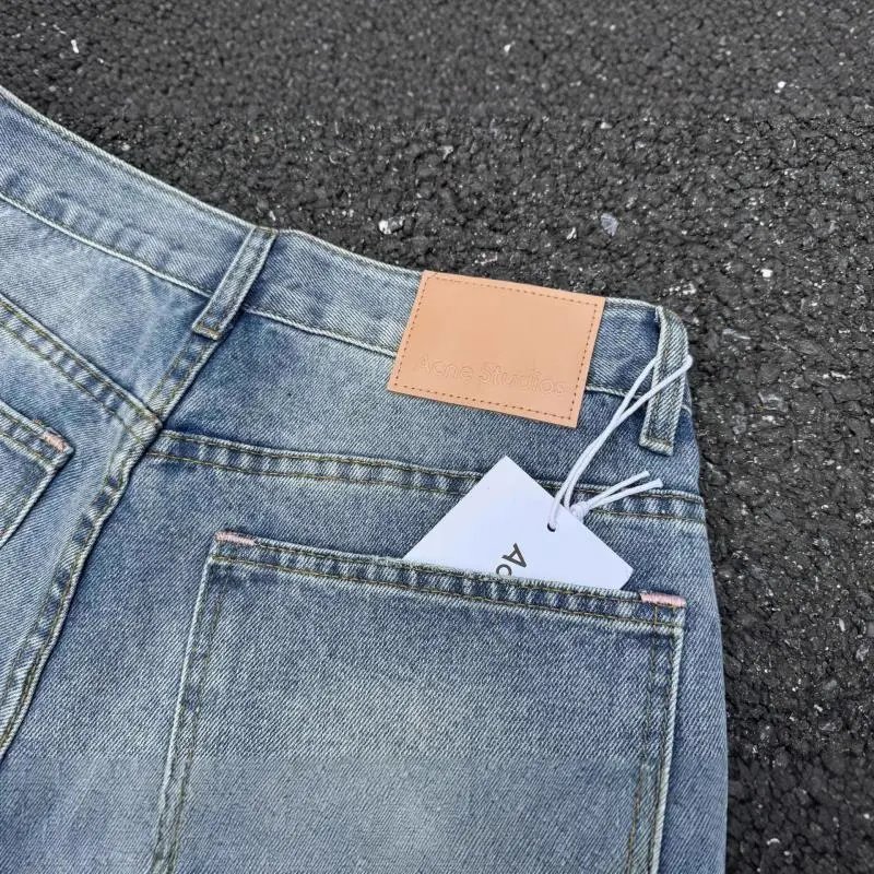Acne Studios Jeans Distressed paint-splatter wide-leg image 4