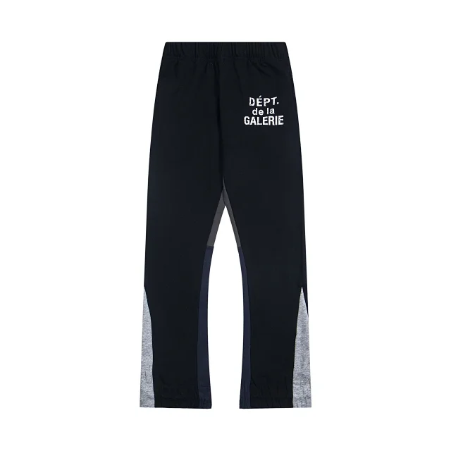 Unbranded Trousers Color-Block Elastic-Cuff Joggers with Printed Text product detail image 13