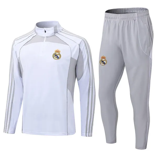 Real Madrid Training Tracksuit Navy with Neon Yellow - 14