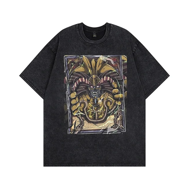 Unbranded T-Shirts Washed graphic short-sleeve crew-neck T-shirt product detail image 2