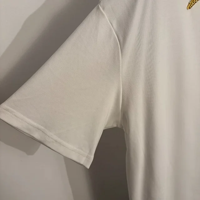 Unbranded T-Shirts Oversized T-Shirt with Gold Fishbone Pendant Embellishments product detail image 7