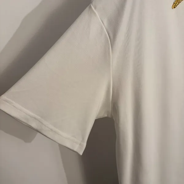 Design Embellished Shoulder T-Shirt Brown - 9