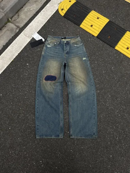 Denim Tears Patchwork Straight-Leg Distressed Jeans - 5