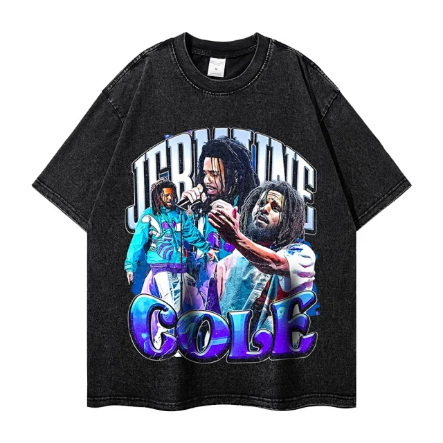 Unbranded T-Shirts Washed graphic print oversized T-shirt product detail image 6