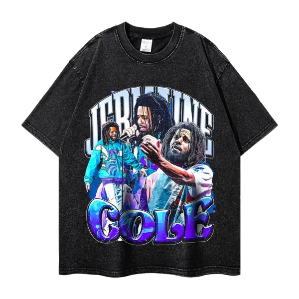 Cactus Jack Breezy Chris Brown Graphic Washed Black T-Shirt - 7