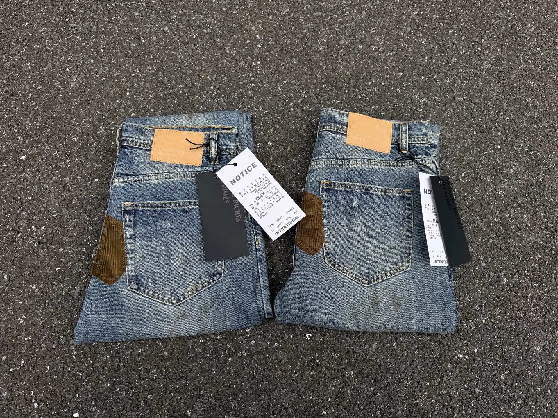 Denim Tears Patchwork Distressed Straight-Leg Jeans - 26