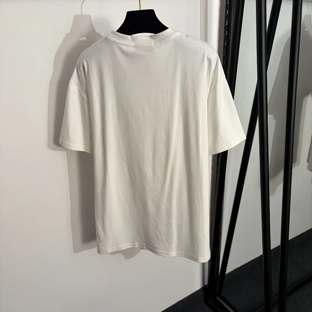 Chanel T-Shirts Short-Sleeve Chain Charm Collar T-Shirt product detail image 3