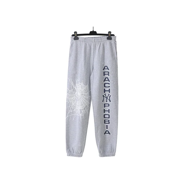 Unbranded Trousers Spiderweb Graphic Elastic-Cuff Joggers product detail image 3