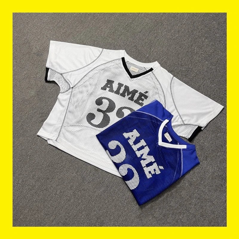 Aime Mesh Jersey Whi