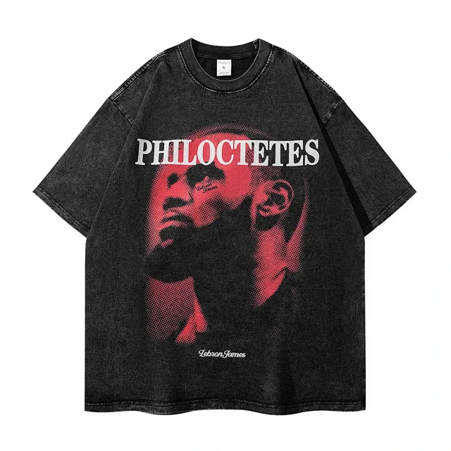 Unbranded T-Shirts Washed graphic print oversized T-shirt product detail image 7