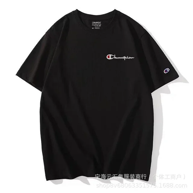 Champion T-Shirts Embroidered logo short-sleeve crewneck product detail image 4