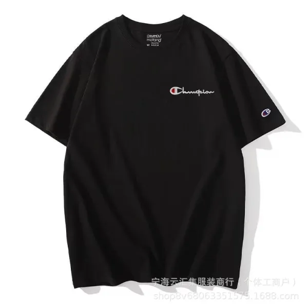 Champion Script Logo Yellow T-Shirt - 5