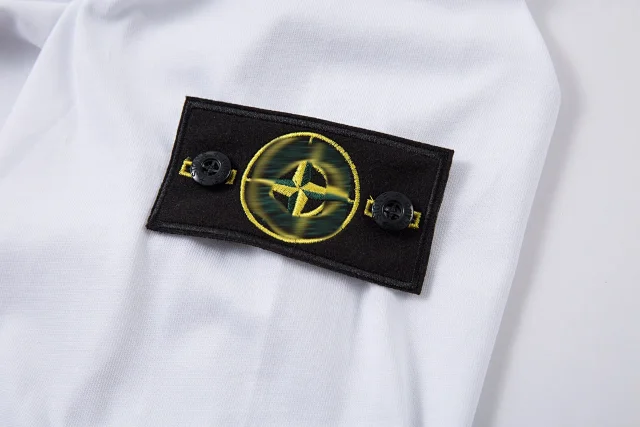 Stone Island T-Shirts Long-Sleeve Crewneck T-Shirt with Compass Badge product detail image 19