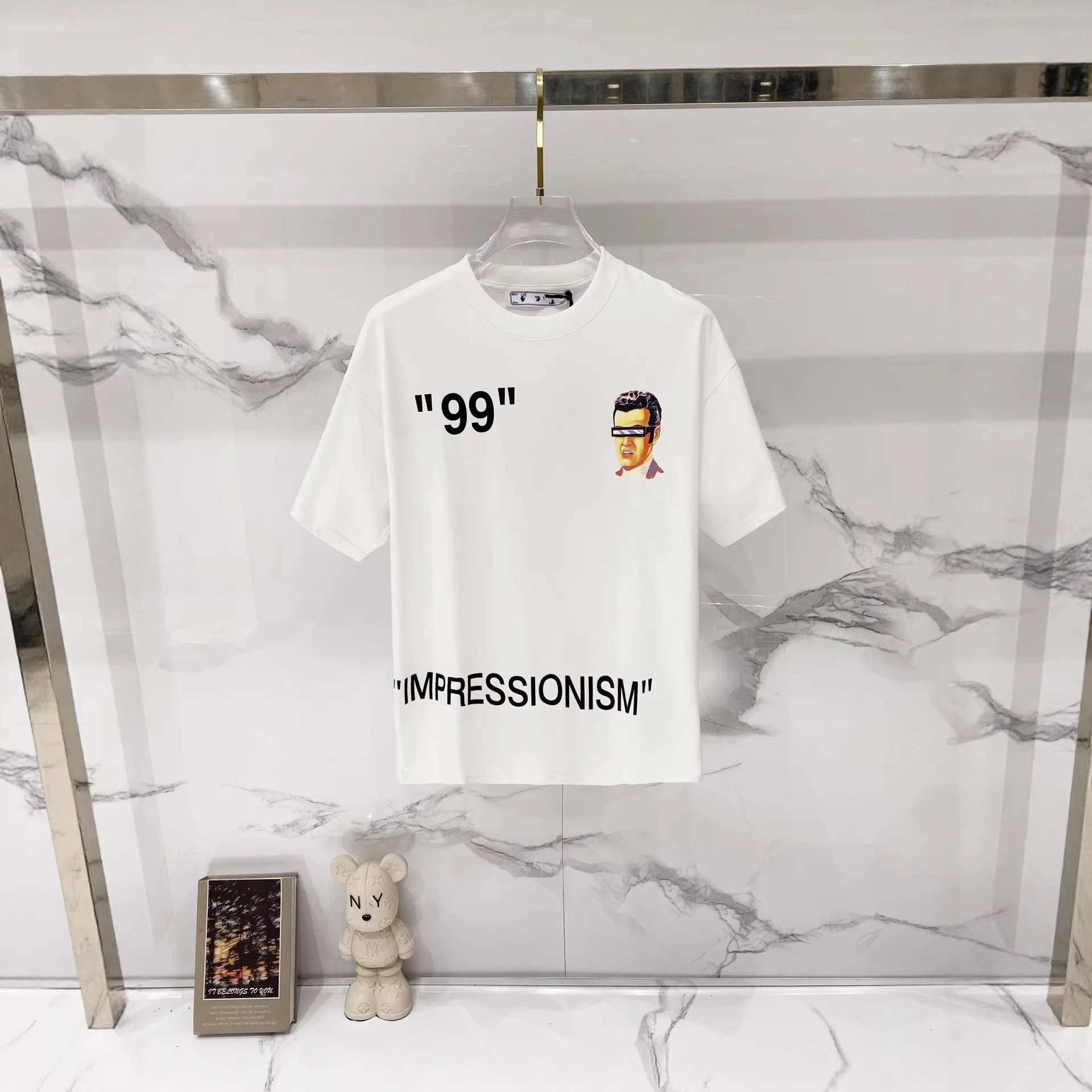 Off-White T-Shirts 99 Impressionism Graphic Short-Sleeve T-Shirt image 5