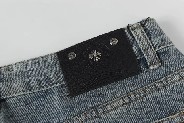 Chrome Hearts Jeans Wide-Leg Cross Patch product detail image 14