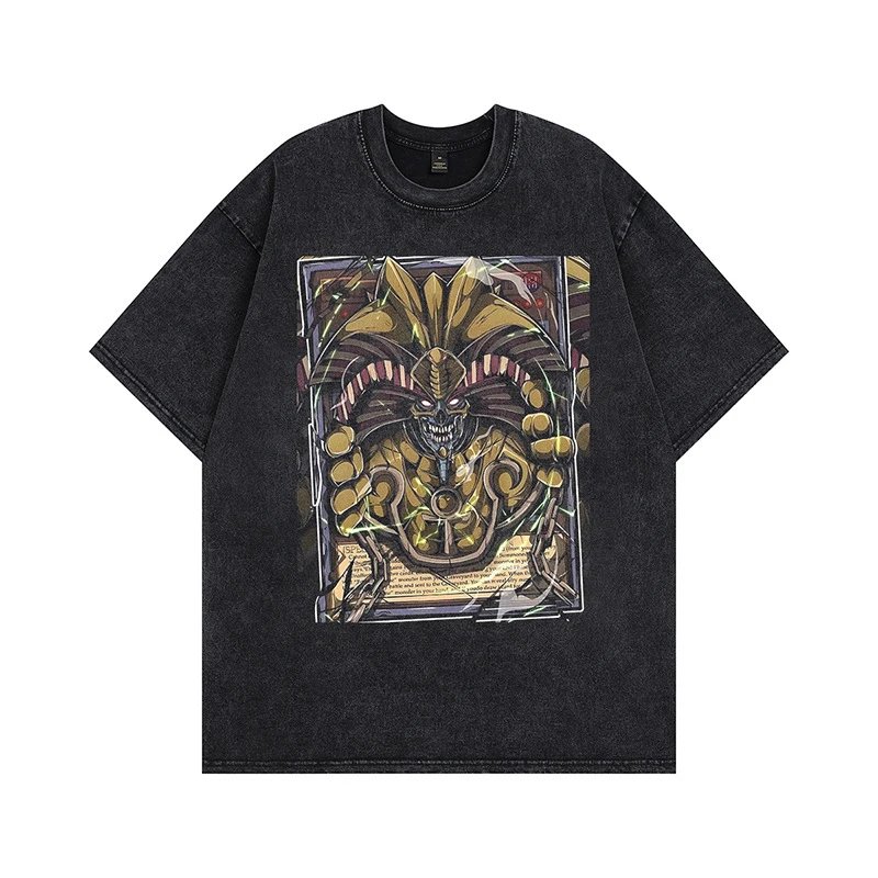 Unbranded T-Shirts Washed graphic short-sleeve crew-neck T-shirt image 2
