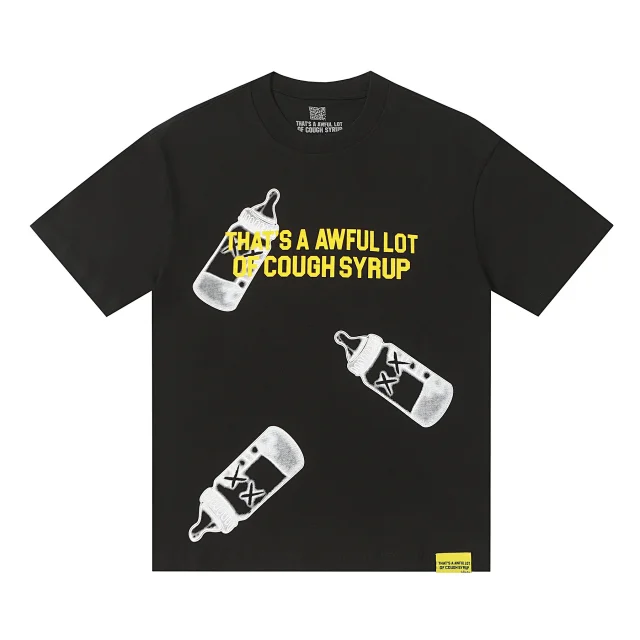 That's a Awful Lot of Cough Syrup T-Shirts Short-Sleeve Slogan Graphic product detail image 27