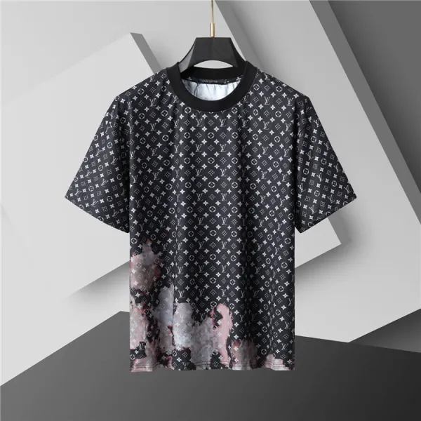 Louis Vuitton Damier Check LV Logo Brown Beige T-Shirt - 12