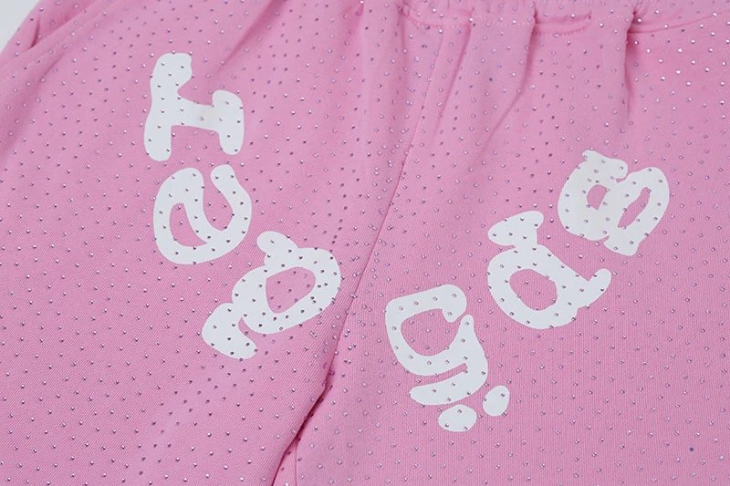 Design Perforated Graphic Sweat Shorts Gray - 27