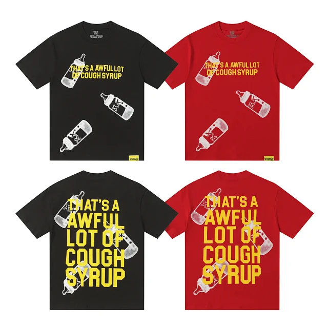 That's a Awful Lot of Cough Syrup T-Shirts Short-Sleeve Slogan Graphic product detail image 25