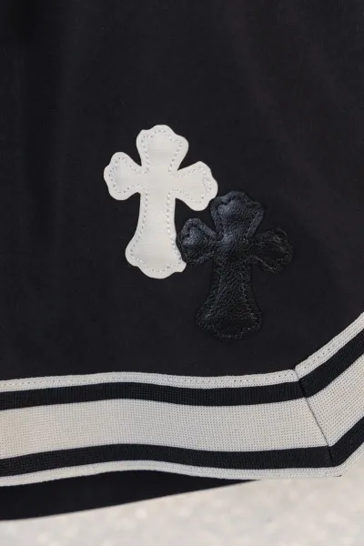 Chrome Hearts Scroll Logo Basketball Shorts Black - 9